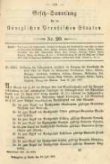 Gesetz-Sammlung für die Königlichen Preussischen Staaten. 1893.07.24 No20