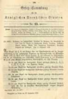 Gesetz-Sammlung für die Königlichen Preussischen Staaten. 1893.09.29 No25