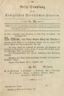 Gesetz-Sammlung für die Königlichen Preussischen Staaten. 1893.12.29 No29