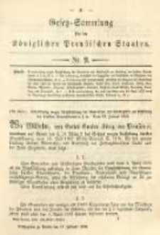 Gesetz-Sammlung f&uuml;r die K&ouml;niglichen Preussischen Staaten. 1894.02.17 No2