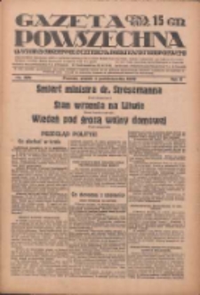 Gazeta Powszechna: wychodzi codziennie z czterema dodatkami tygodniowemi 1929.10.04 R.10 Nr229