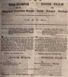 Gesetz-Sammlung für die Königlichen Preussischen Staaten. 1826 No6