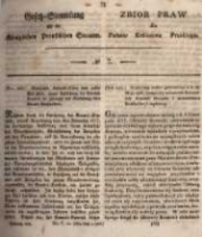 Gesetz-Sammlung f&uuml;r die K&ouml;niglichen Preussischen Staaten. 1826 No7