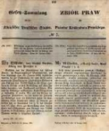 Gesetz-Sammlung f&uuml;r die K&ouml;niglichen Preussischen Staaten. 1861.02.19 No7