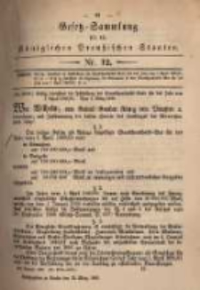 Gesetz-Sammlung für die Königlichen Preussischen Staaten. 1880.03.13 No12