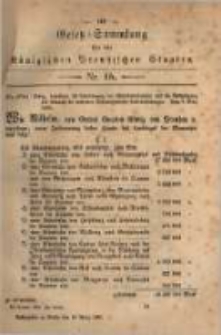 Gesetz-Sammlung f&uuml;r die K&ouml;niglichen Preussischen Staaten. 1880.03.19 No15