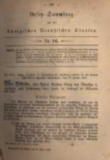 Gesetz-Sammlung f&uuml;r die K&ouml;niglichen Preussischen Staaten. 1880.03.24 No16