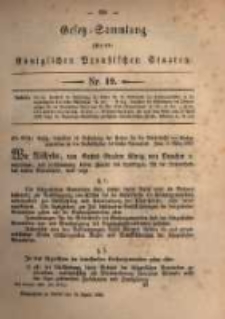 Gesetz-Sammlung f&uuml;r die K&ouml;niglichen Preussischen Staaten. 1880.04.19 No19