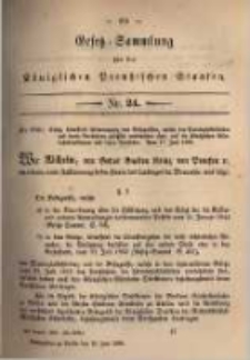 Gesetz-Sammlung für die Königlichen Preussischen Staaten. 1880.06.19 No24