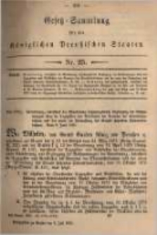 Gesetz-Sammlung f&uuml;r die K&ouml;niglichen Preussischen Staaten. 1880.07.02 No25