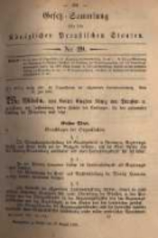 Gesetz-Sammlung für die Königlichen Preussischen Staaten. 1880.08.23 No29