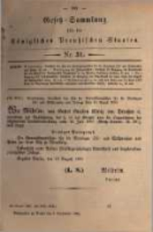Gesetz-Sammlung für die Königlichen Preussischen Staaten. 1880.09.08 No31