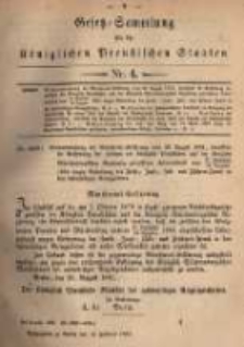 Gesetz-Sammlung für die Königlichen Preussischen Staaten. 1882.02.16 No4