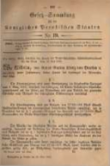 Gesetz-Sammlung für die Königlichen Preussischen Staaten. 1882.05.25 No19