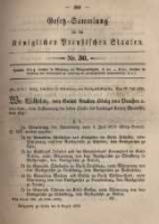 Gesetz-Sammlung für die Königlichen Preussischen Staaten. 1895.08.08 No30