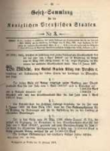 Gesetz-Sammlung f&uuml;r die K&ouml;niglichen Preussischen Staaten. 1897.02.11 No3