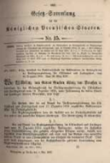 Gesetz-Sammlung f&uuml;r die K&ouml;niglichen Preussischen Staaten. 1897.05.04 No15