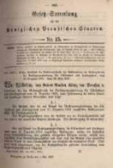 Gesetz-Sammlung für die Königlichen Preussischen Staaten. 1897.05.04 No15