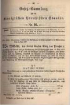 Gesetz-Sammlung für die Königlichen Preussischen Staaten. 1897.05.10 No16