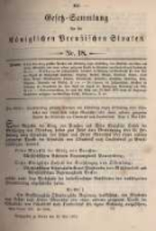 Gesetz-Sammlung für die Königlichen Preussischen Staaten. 1897.05.26 No18