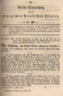 Gesetz-Sammlung f&uuml;r die K&ouml;niglichen Preussischen Staaten. 1897.07.17 No29