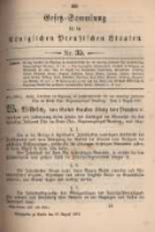 Gesetz-Sammlung für die Königlichen Preussischen Staaten. 1897.08.23 No35