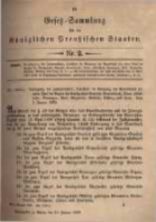 Gesetz-Sammlung für die Königlichen Preussischen Staaten. 1899.01.19 No2