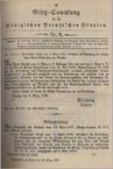 Gesetz-Sammlung für die Königlichen Preussischen Staaten. 1899.03.22 No8