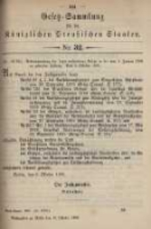 Gesetz-Sammlung für die Königlichen Preussischen Staaten. 1899.10.13 No32