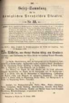 Gesetz-Sammlung für die Königlichen Preussischen Staaten. 1899.10.13 No33