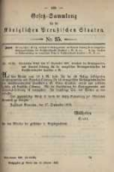 Gesetz-Sammlung für die Königlichen Preussischen Staaten. 1899.10.19 No35