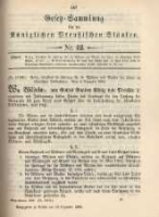 Gesetz-Sammlung für die Königlichen Preussischen Staaten. 1899.12.19 No42