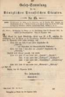 Gesetz-Sammlung für die Königlichen Preussischen Staaten. 1899.12.29 No45