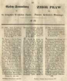Gesetz-Sammlung f&uuml;r die K&ouml;niglichen Preussischen Staaten. 1847.06.10 No22