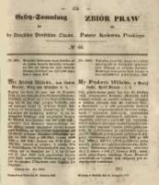 Gesetz-Sammlung für die Königlichen Preussischen Staaten. 1847.11.20 No40