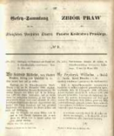 Gesetz-Sammlung f&uuml;r die K&ouml;niglichen Preussischen Staaten. 1851.04.19 No9