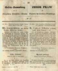 Gesetz-Sammlung f&uuml;r die K&ouml;niglichen Preussischen Staaten. 1851.06.07 No17
