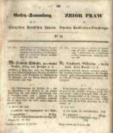 Gesetz-Sammlung für die Königlichen Preussischen Staaten. 1851.06.15 No21