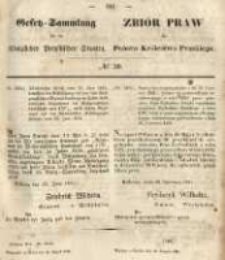 Gesetz-Sammlung f&uuml;r die K&ouml;niglichen Preussischen Staaten. 1851.08.30 No30