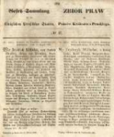 Gesetz-Sammlung f&uuml;r die K&ouml;niglichen Preussischen Staaten. 1851.10.15 No37