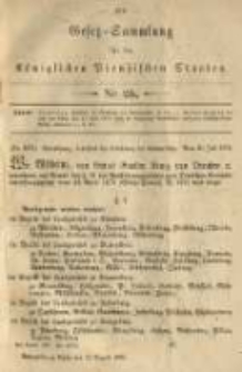 Gesetz-Sammlung für die Königlichen Preussischen Staaten. 1878.08.19 No25