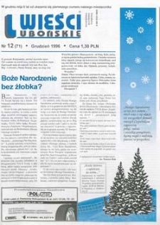 Wieści Lubońskie 1996.12 Nr12(71)