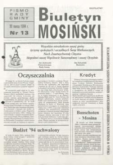 Biuletyn Mosiński 1994.03.30 Nr13