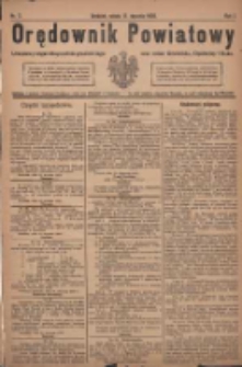 Orędownik Powiatowy: urzędowy organ dla powiatu grodziskiego oraz miast Grodziska, Opalenicy i Buku 1920.17 R.1 Nr5
