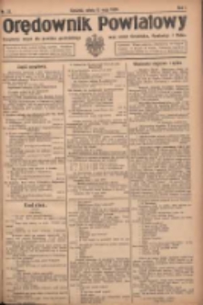 Orędownik Powiatowy: urzędowy organ dla powiatu grodziskiego oraz miast Grodziska, Opalenicy i Buku 1920.05.08 R.1 Nr37