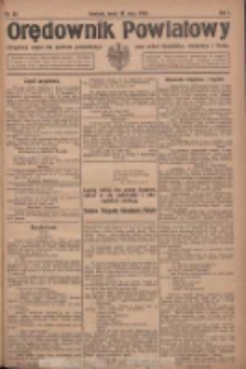 Orędownik Powiatowy: urzędowy organ dla powiatu grodziskiego oraz miast Grodziska, Opalenicy i Buku 1920.05.12 R.1 Nr38