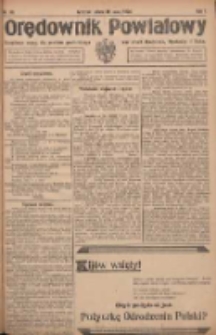 Orędownik Powiatowy: urzędowy organ dla powiatu grodziskiego oraz miast Grodziska, Opalenicy i Buku 1920.05.15 R.1 Nr39