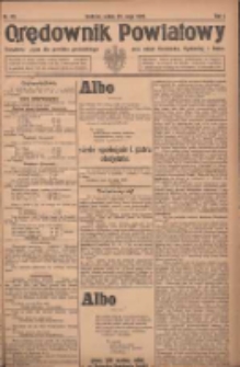 Orędownik Powiatowy: urzędowy organ dla powiatu grodziskiego oraz miast Grodziska, Opalenicy i Buku 1920.05.29 R.1 Nr43