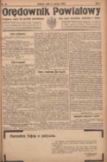 Orędownik Powiatowy: urzędowy organ dla powiatu grodziskiego oraz miast Grodziska, Opalenicy i Buku 1920.06.02 R.1 Nr44