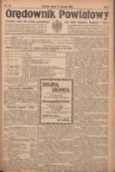 Orędownik Powiatowy: urzędowy organ dla powiatu grodziskiego oraz miast Grodziska, Opalenicy i Buku 1920.06.19 R.1 Nr49